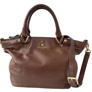 Kate Spade Chocolate Brown Leather Shoulder Bag